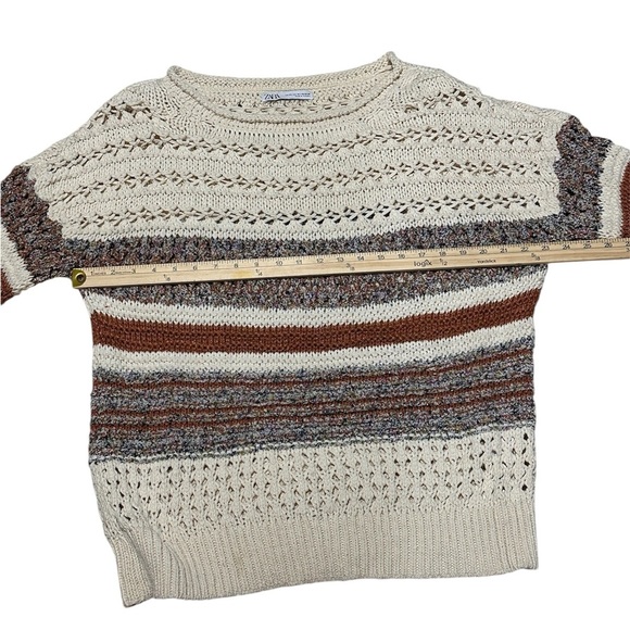 ZARA Open Knit Oversized Sweater M/L - Picture 4 of 5